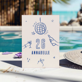 Invitación fiesta de las bebidas de cumpleaños del arco dibuj