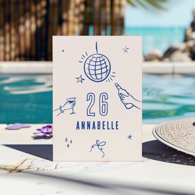 Invitación fiesta de las bebidas de cumpleaños del arco dibuj (Subido por el creador)