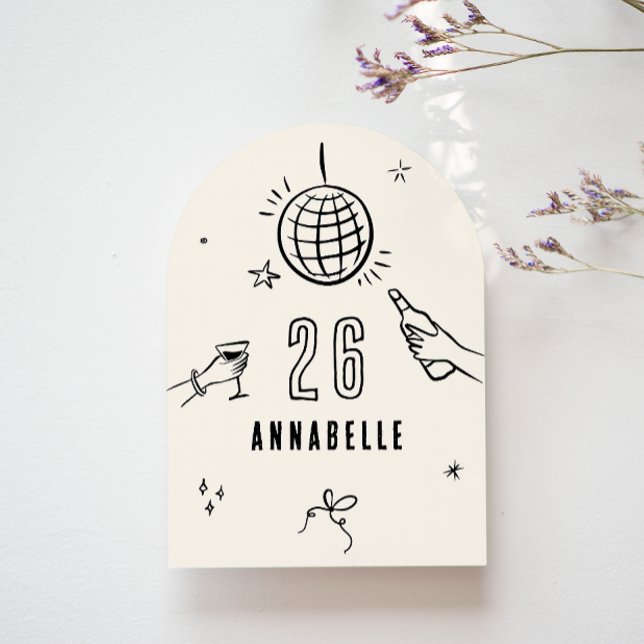 Invitación fiesta de las bebidas de cumpleaños del arco dibuj (Subido por el creador)