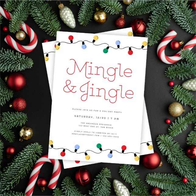 Invitación Fiesta de las luces de los Navidades de mingle y j (Subido por el creador)