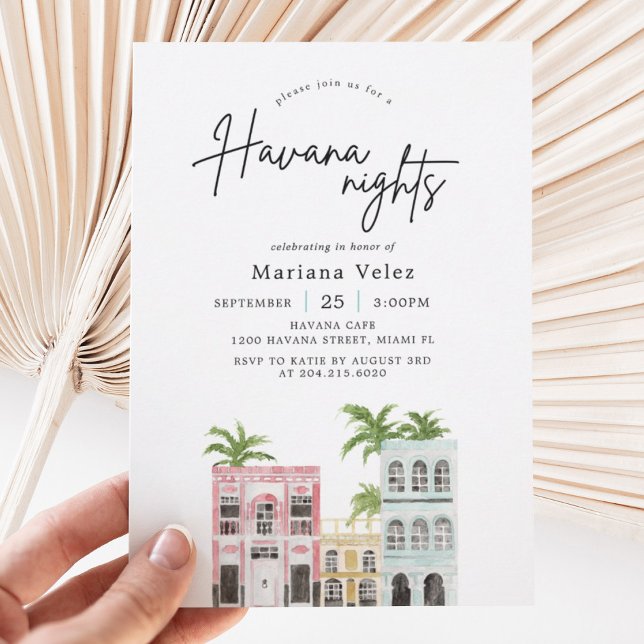 Invitación Fiesta de Las Noches de La Habana | Cumpleaños del (Subido por el creador)