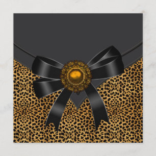 Invitación Fiesta de leopardo