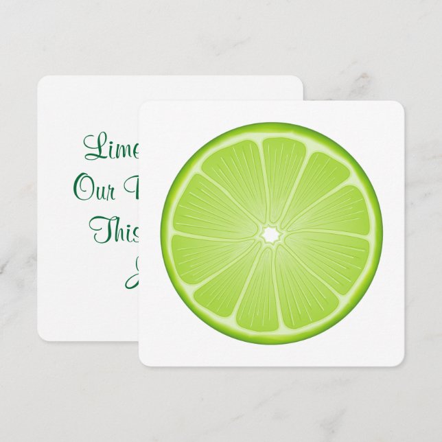 Invitación Fiesta de Limonada Dulce de Verano  (Anverso / Reverso)