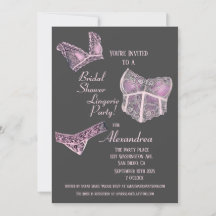 Fiesta De Lingerie Gray Bridal Shower