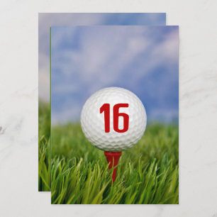 Invitación Fiesta de los 16 Años del Golf