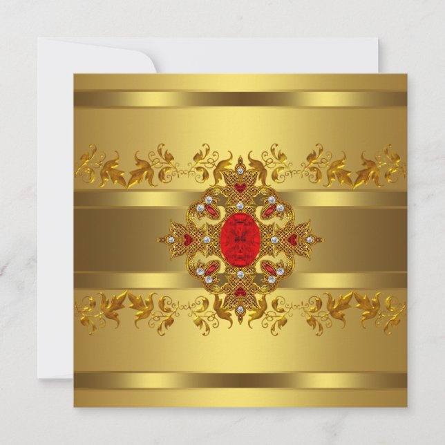 Invitación Fiesta de los 50 Años de Oro de las Mujeres (Anverso)