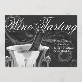 Invitación Fiesta de los 50 Años de Vino Elegante Francés