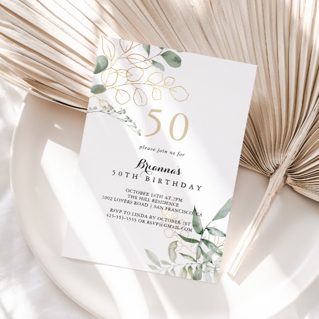 Invitación Fiesta de los 50 Años del Foliage Verde Oro (Subido por el creador)