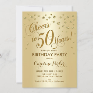 Invitación Fiesta de los 50 Años del Oro