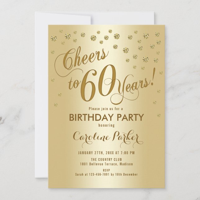 Invitación Fiesta de los 60 Años de Oro (Anverso)