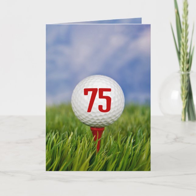 Invitación Fiesta de los 75 Años del Golf (Anverso)