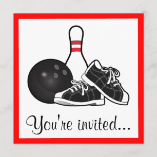 Invitación Fiesta de los bolos del cumpleaños