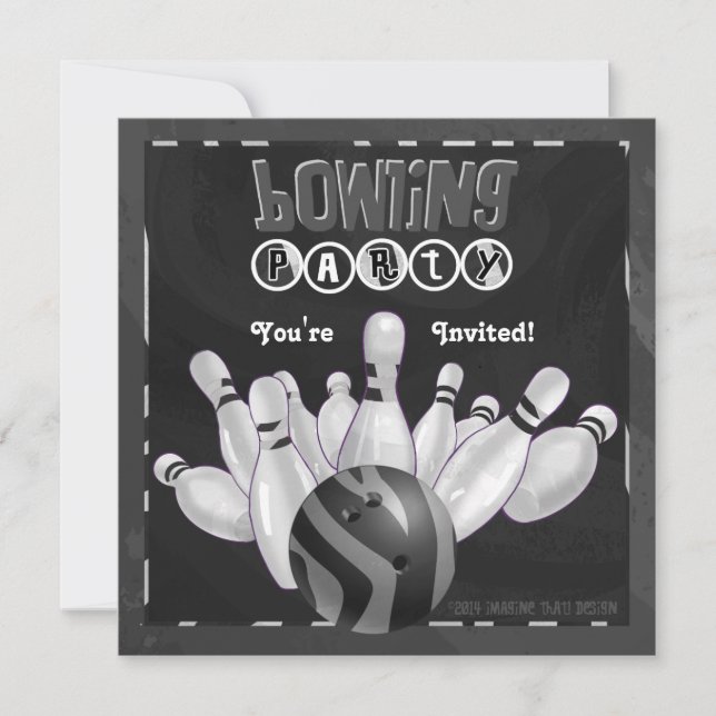 Invitación Fiesta de los bolos del estampado de animales (Anverso)