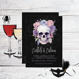 Invitación Fiesta de los disfraces de cócteles de Halloween c