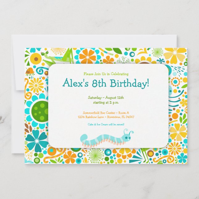 Invitación Fiesta de los errores del mundo salvaje (Anverso)