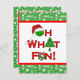 Invitación Fiesta De Los Navidades De Bolas De Bolas De Pickl