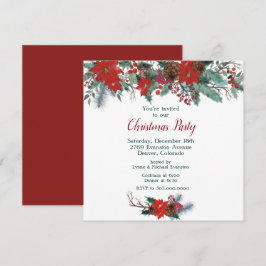 Invitación Fiesta de los Navidades de Bouquet de la frontera 