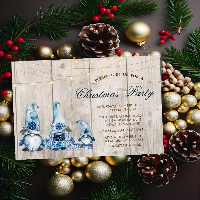 Invitación Fiesta de los Navidades de la madera de los Gnomes (Subido por el creador)