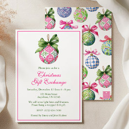 Invitación Fiesta de los Navidades de los adormidera Baubles 