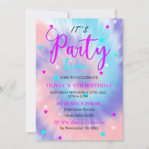 Invitación Fiesta de los niños con motivo de su cumpleaños.