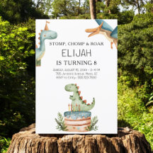 Fiesta de los niños de cumpleaños de Dinosaur