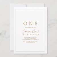 Fiesta de los Primeros Cumpleaños del Oro minimali