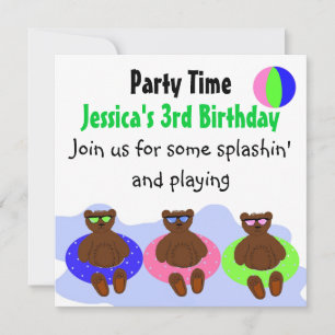 Invitación Fiesta de los Tres Osos