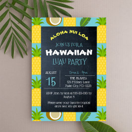 Invitación Fiesta de Luau Tropical Hawaiano