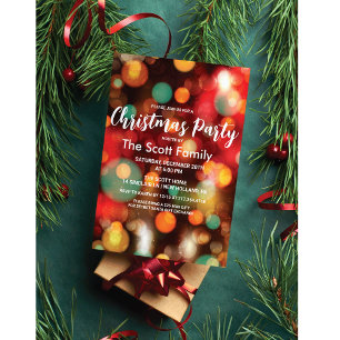Invitación Fiesta de luces de Navidad