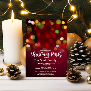 Invitación Fiesta de luces de Navidad
