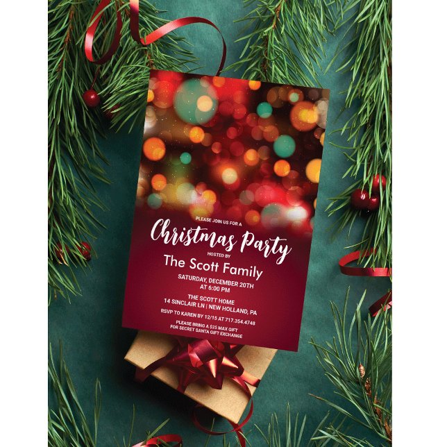 Invitación Fiesta de luces de Navidad (Subido por el creador)