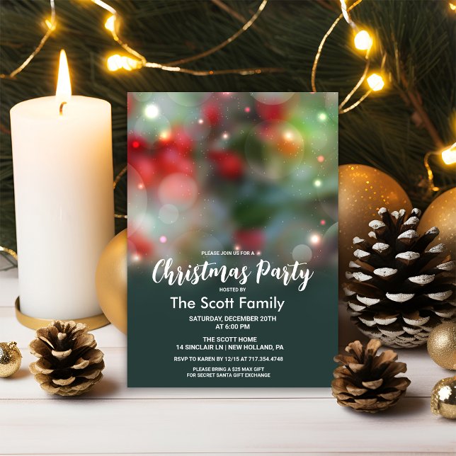 Invitación Fiesta de luces de Navidad (Subido por el creador)