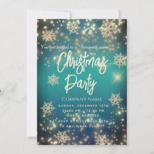 Invitación Fiesta de lujosos Navidades corporativos