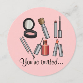 Invitación Fiesta de maquillaje