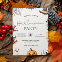 Fiesta de marco de símbolos de Halloween