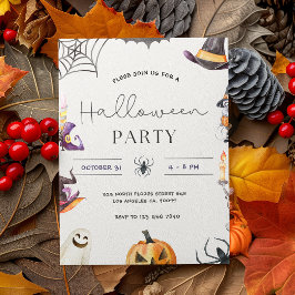 Invitación Fiesta de marco de símbolos de Halloween