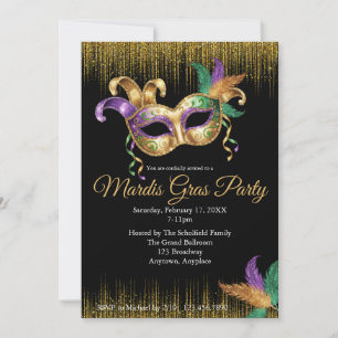 Invitación Fiesta de Mardi Gras