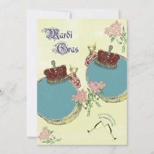 Invitación Fiesta de Mardi Gras inspirado en la cosecha