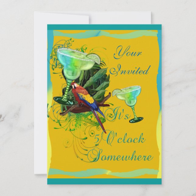 Invitación Fiesta de Margarita (Anverso)