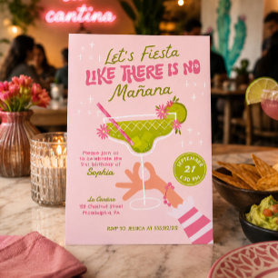 Invitación Fiesta de Margarita Cumpleaños de Adultos