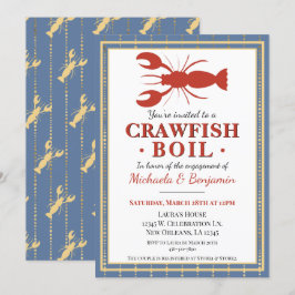 Invitación Fiesta de Mariscos Boil de Cangrejos de Río Fiesta