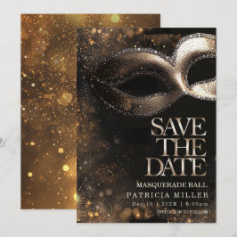 Invitación Fiesta de Máscaras: Salva la Fecha