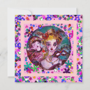 INVITACIÓN FIESTA DE MASQUERADE DE VALENTINE VENETIAN