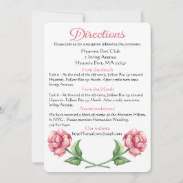 Invitación Fiesta de matrimonio de las Flores Rosa Flores Flo