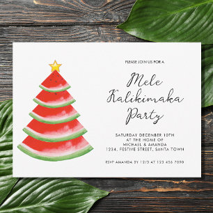 Invitación Fiesta de Mele Kalikimaka