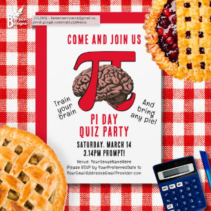 Invitación FIESTA de memoria de PI DAY