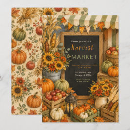 Invitación Fiesta de Mercado de Cosecha de Otoño
