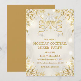 Invitación Fiesta de Mezclador de Cóctel de Vacaciones