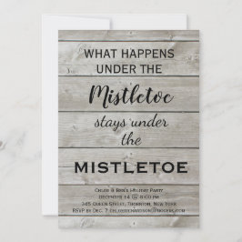 Invitación Fiesta de Mistletoe Holiday