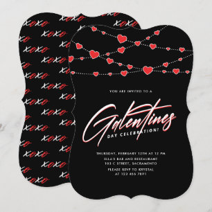 Invitación Fiesta de moda del Día de Galentine